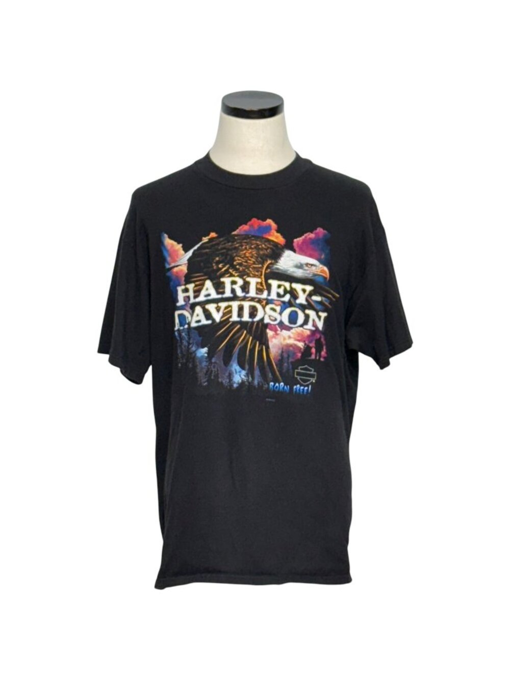 Harley-Davidson Las Vegas Eagle Graphic T-Shirt Black XL Vintage 90s